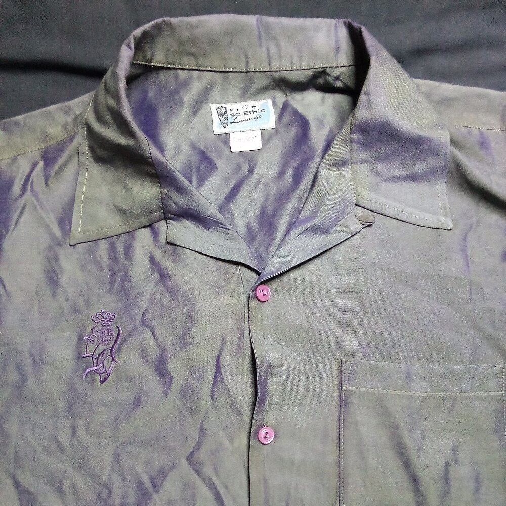 Vintage BC Ethic Lounge Iridescent Button Shirt